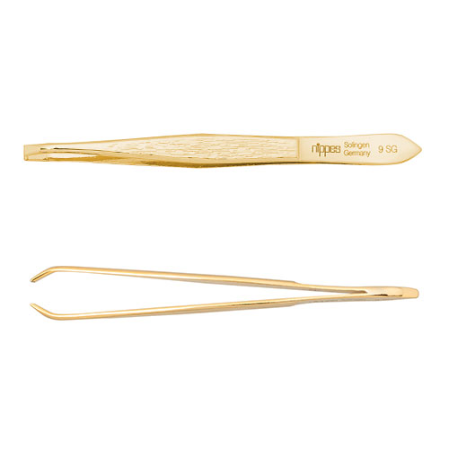 Nippes Tweezer 9SG – 9cm, gold plated